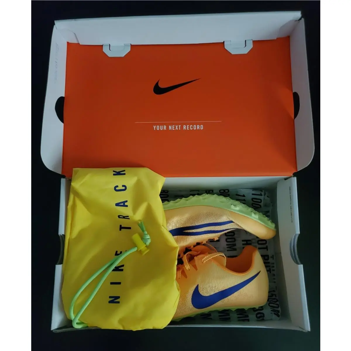 Nike Zoom Ja Fly 4 Citron Pulse Men`s Track Field Spikes DR2741 800 Size 9.5