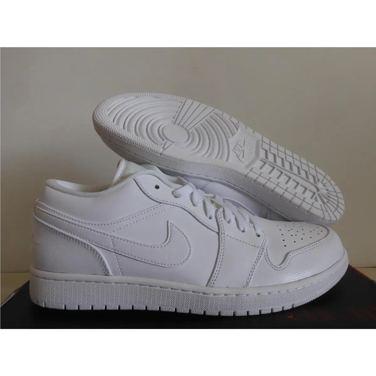Nike Air Jordan 1 Low White Triple White Sz 11 Rare 2014 553558-102