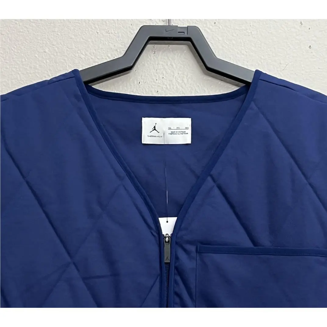 Nike clothing - Jordan Sport Therma-Fit Golf Vest - HQ8679-492 - Blue Void (UPC: 198482442170) 0