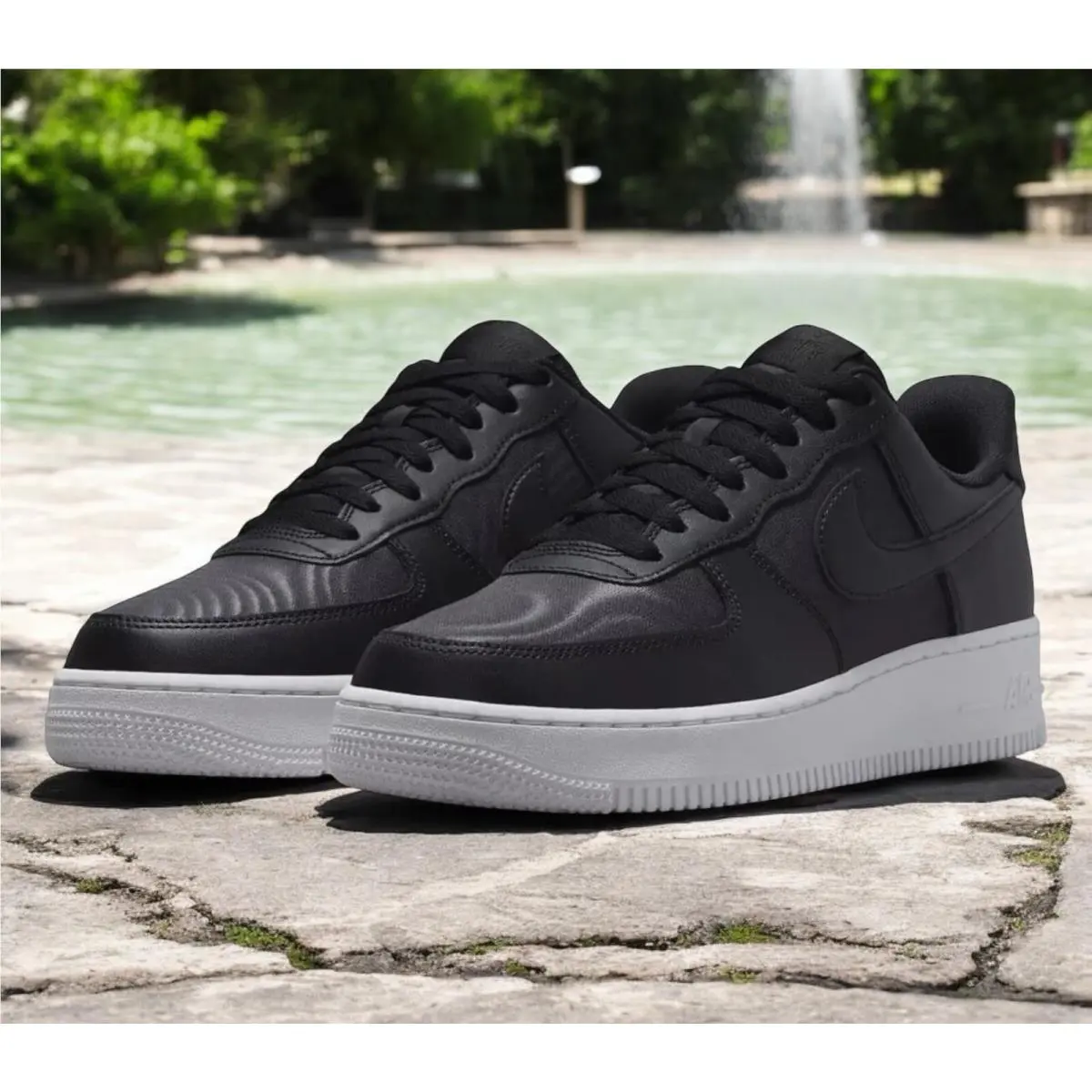 Nike Air Force AF1 Low Black Summit Nelly Mens Size 15