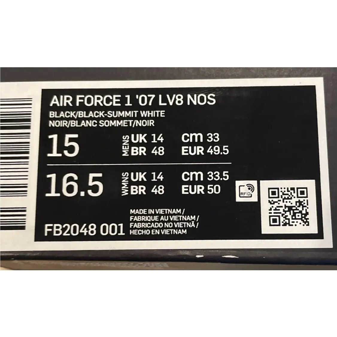 Nike shoes - Nike Air Force 1 - Air Force - FB2048-001 - Black 5