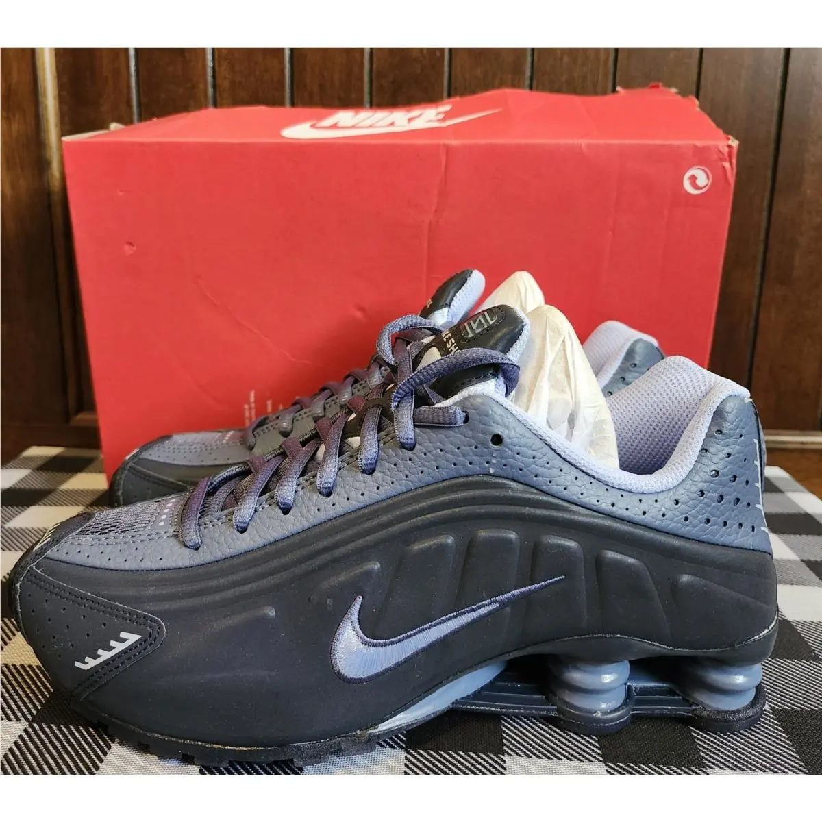 Nike shoes - Nike Shox R4 - Shox - IM6973 451 - OBSIDIAN/ALUMINUM BLUE 2