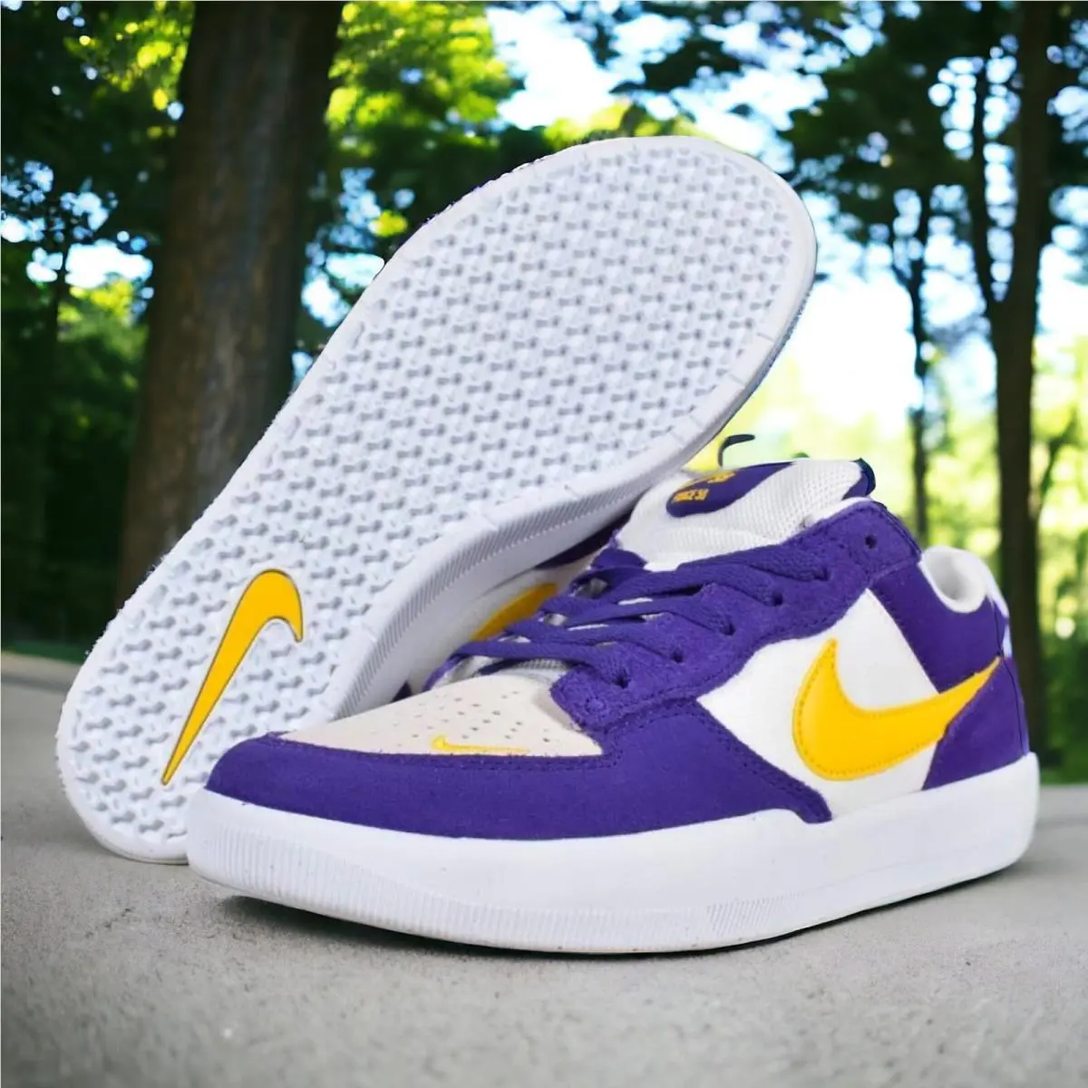 Nike shoes - Nike SB Force 58 - Force - Purple Gold (UPC: 0196968539468) 0