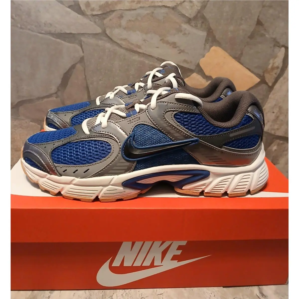 Nike V5 Rnr Running Mens Size 9 Shoes Court Blue Vast Grey HJ5228-401 Gum