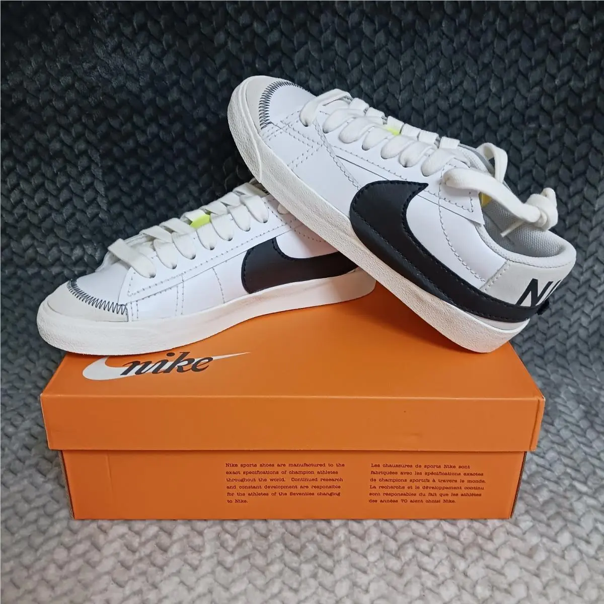 Nike Blazer Low 77 Jumbo White Black Sail Men`s Sneakers Shoes Size 9.5