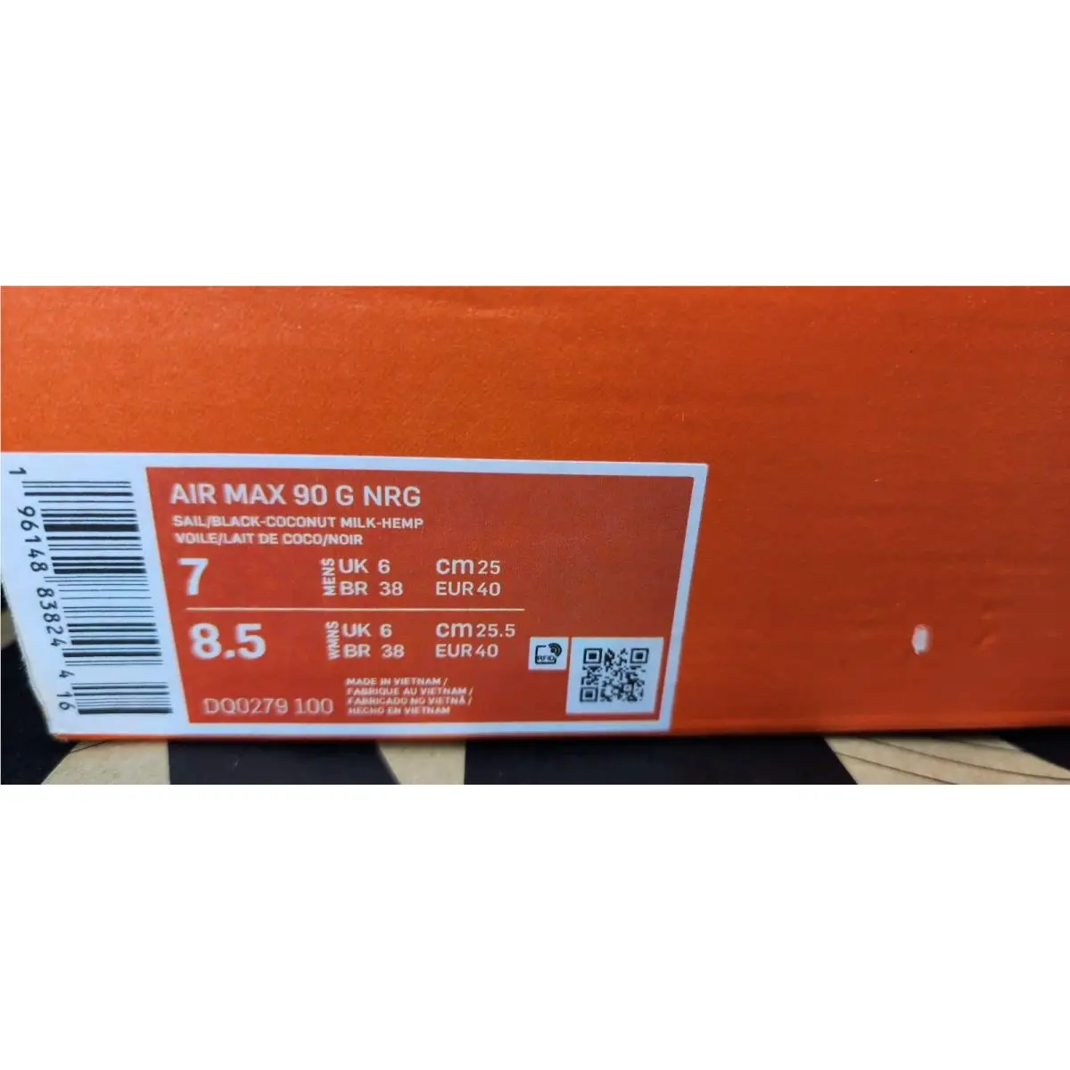 Nike shoes - Nike Air Max 90 Golf NRG - DQ0279-100 - Sail/Coconut Milk/Hemp/Black (UPC: 196148838244) 14