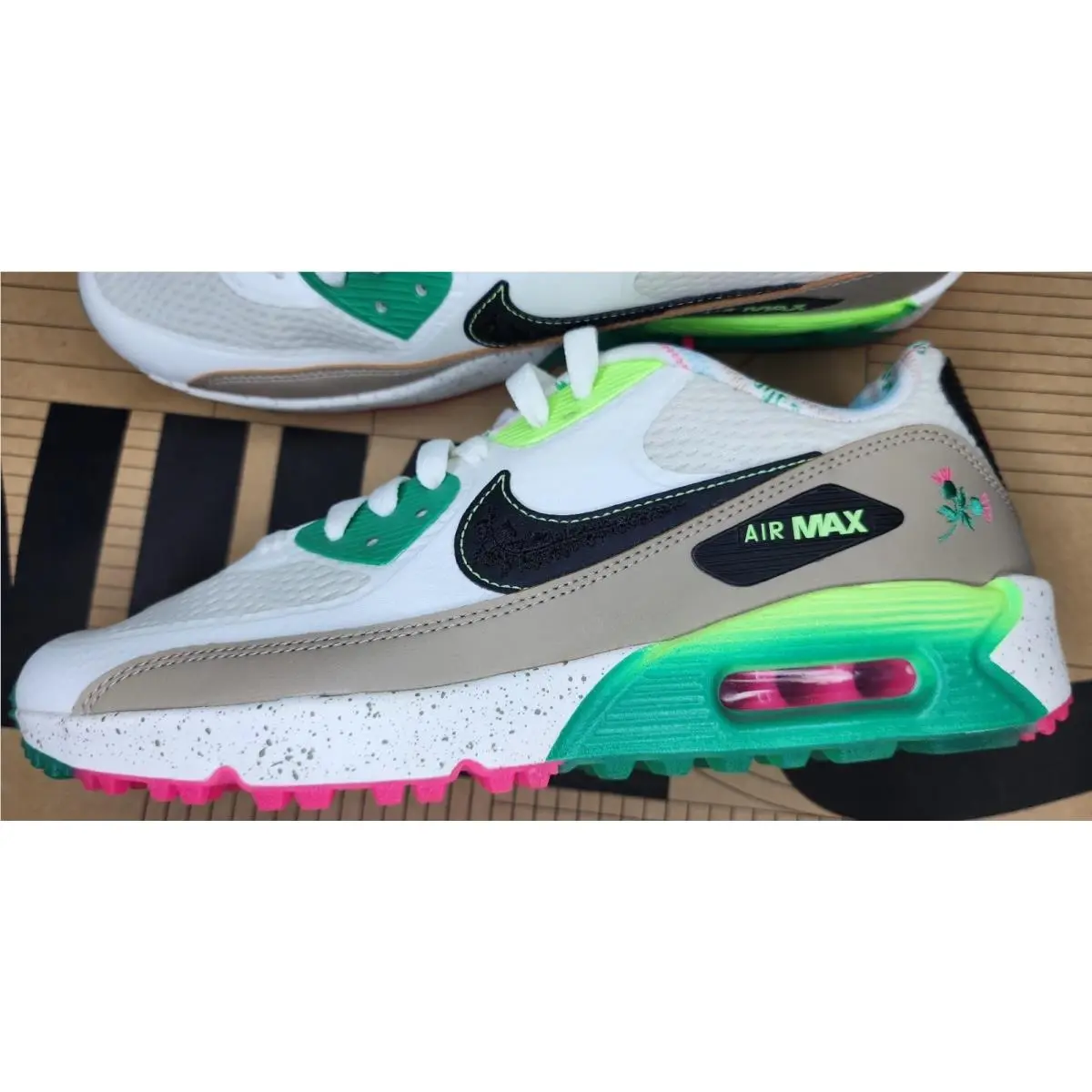 Nike shoes - Nike Air Max 90 Golf NRG - DQ0279-100 - Sail/Coconut Milk/Hemp/Black (UPC: 196148838244) 0