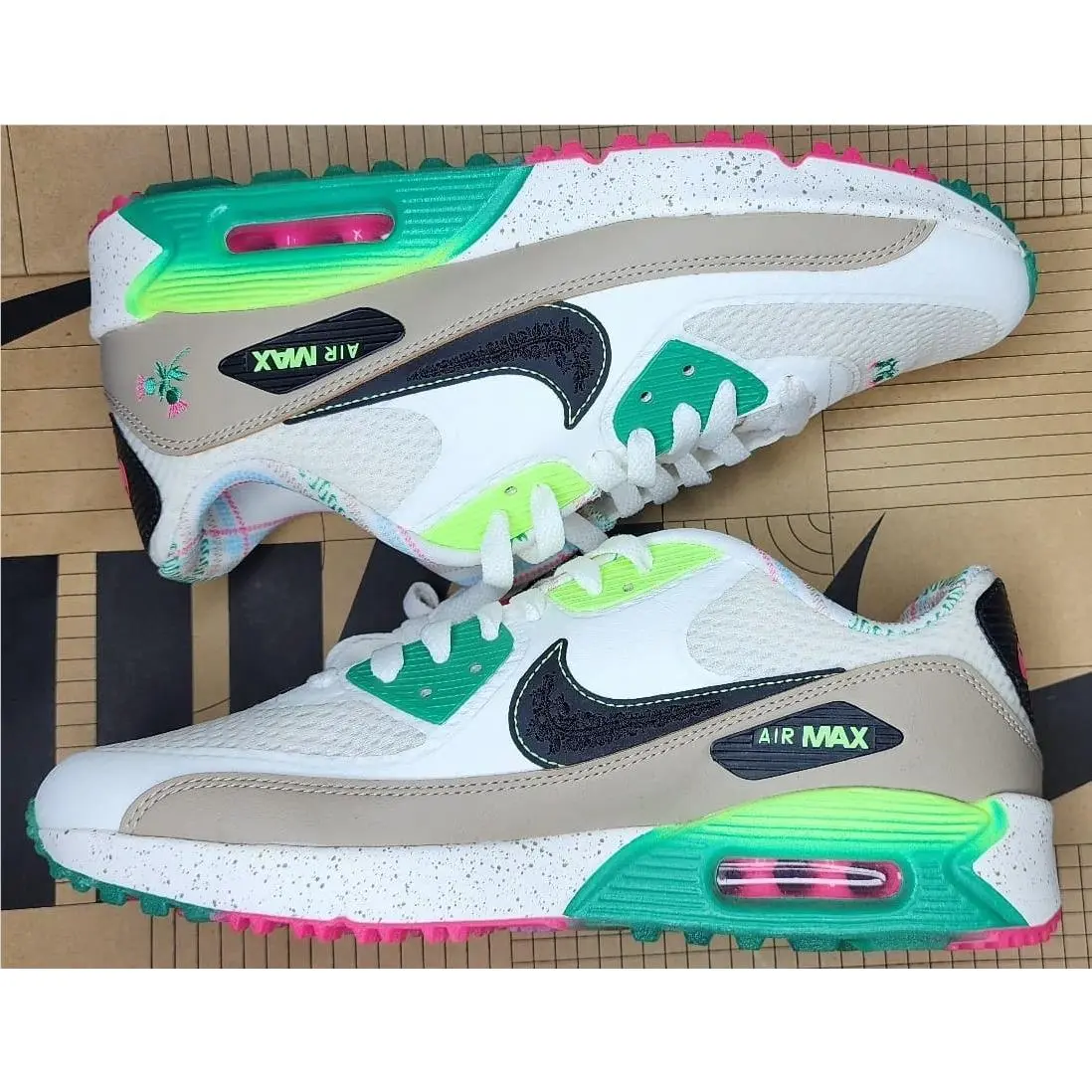 Nike shoes - Nike Air Max 90 Golf NRG - DQ0279-100 - Sail/Coconut Milk/Hemp/Black (UPC: 196148838244) 2