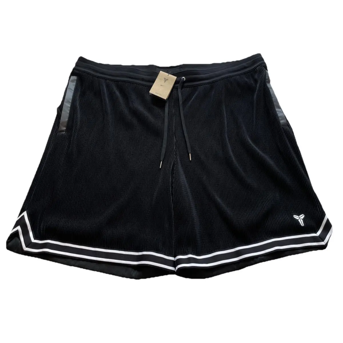 Nike Kobe Bryant Pleated Basketball Black Shorts Men’s Size 4XL