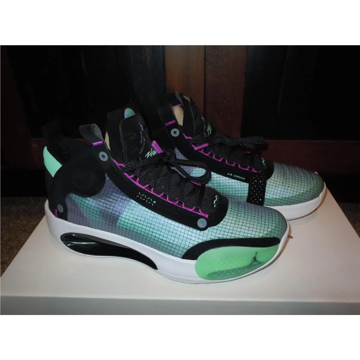 Nike Air Jordan Xxxiv 34 Blue Void Silver AR3240-400 Men`s Size 10.5