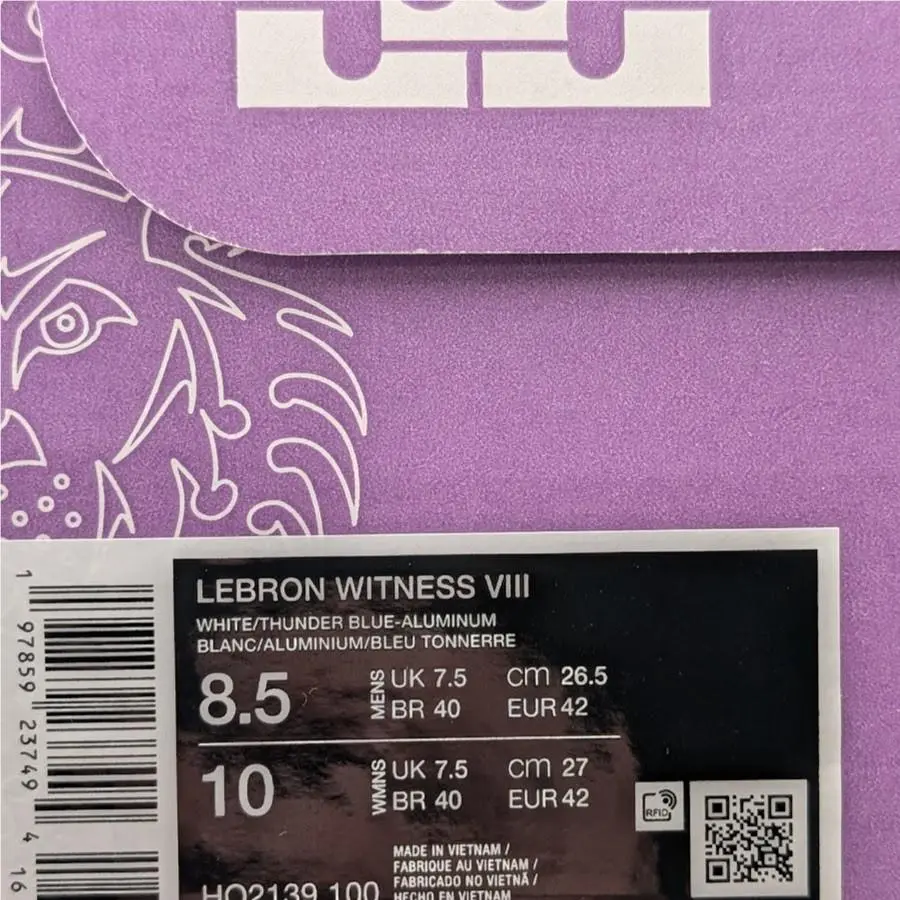 Nike shoes - Nike LeBron Witness 8 - LeBron Witness - HQ2139-100 - White 16