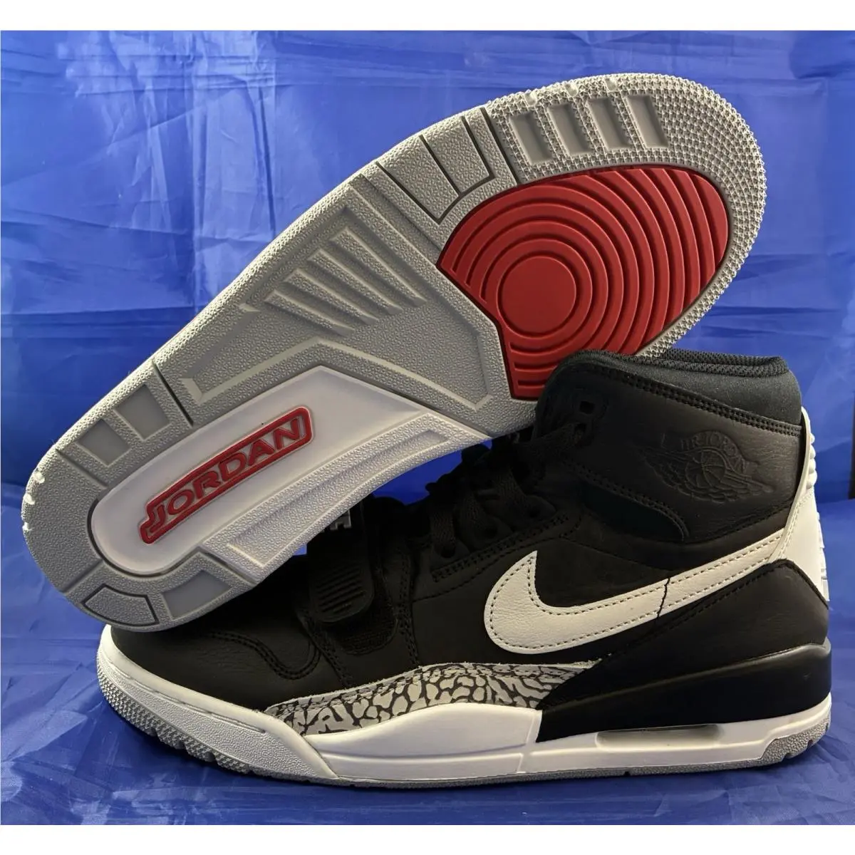 Nike Air Jordan Legacy 312 Black Cement AV3922-001 Men’s 10.5 DS