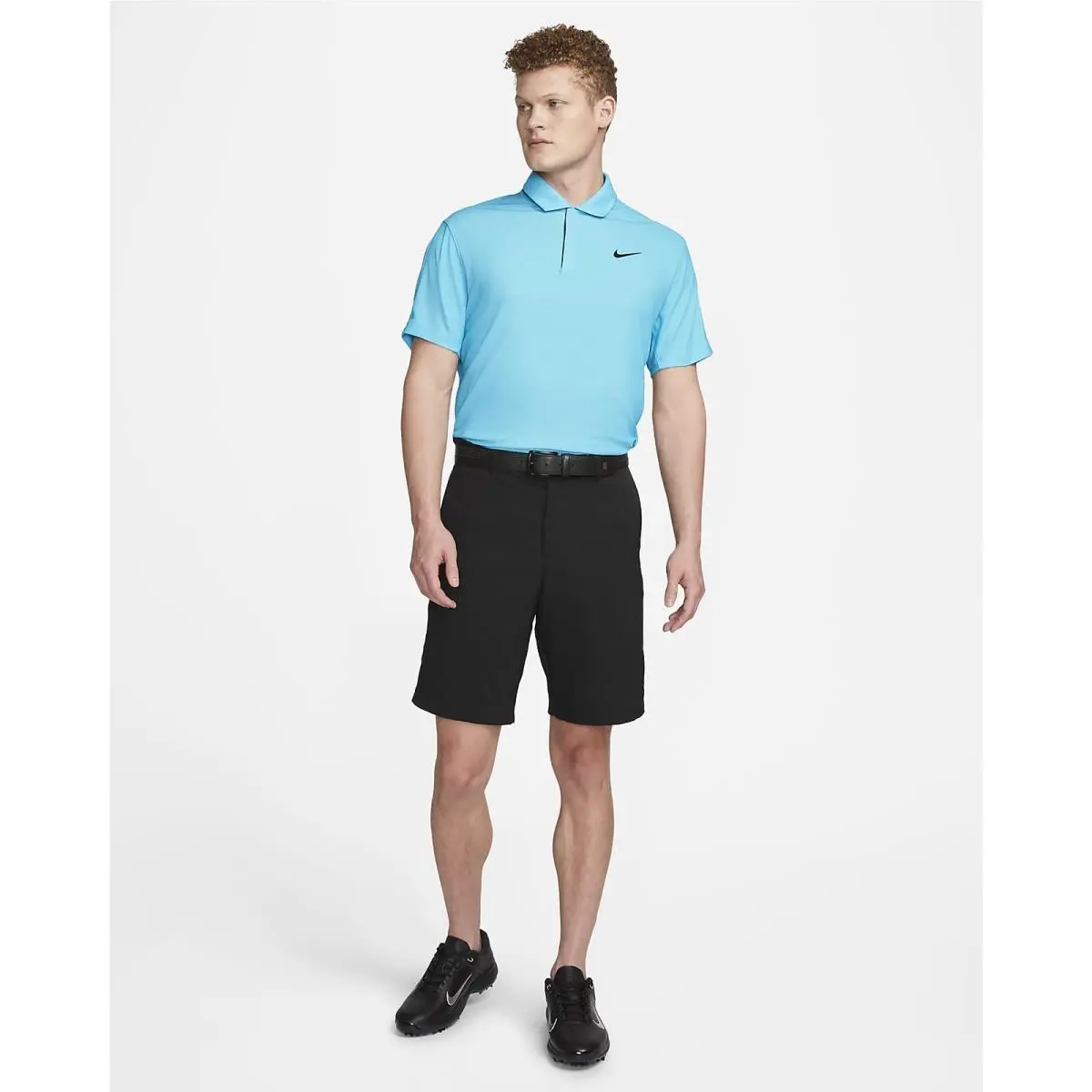 Nike clothing - Tiger Woods Dri Fit ADV Polo - Baltic Blue / Blue Chill / Black 9
