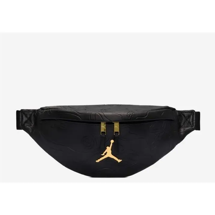 Jordan Borough Cross-body Bag 5.6L Black Gold Belt-bag Nike