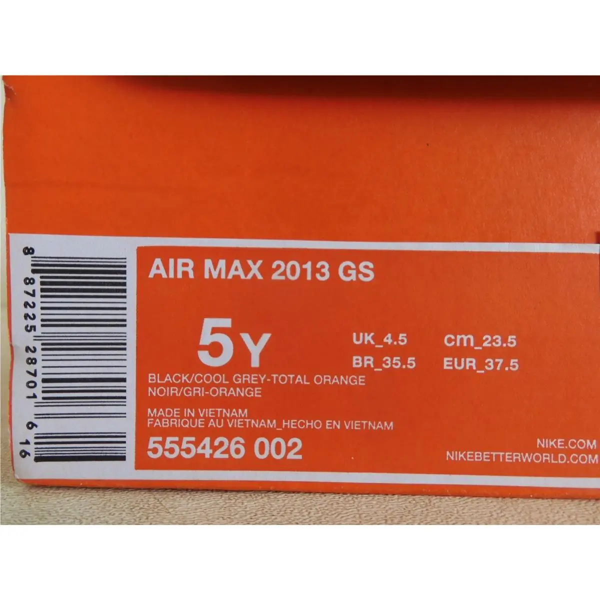 Nike shoes - Nike Air Max 2013 - Air Max - Black (UPC: 887225287016) 6