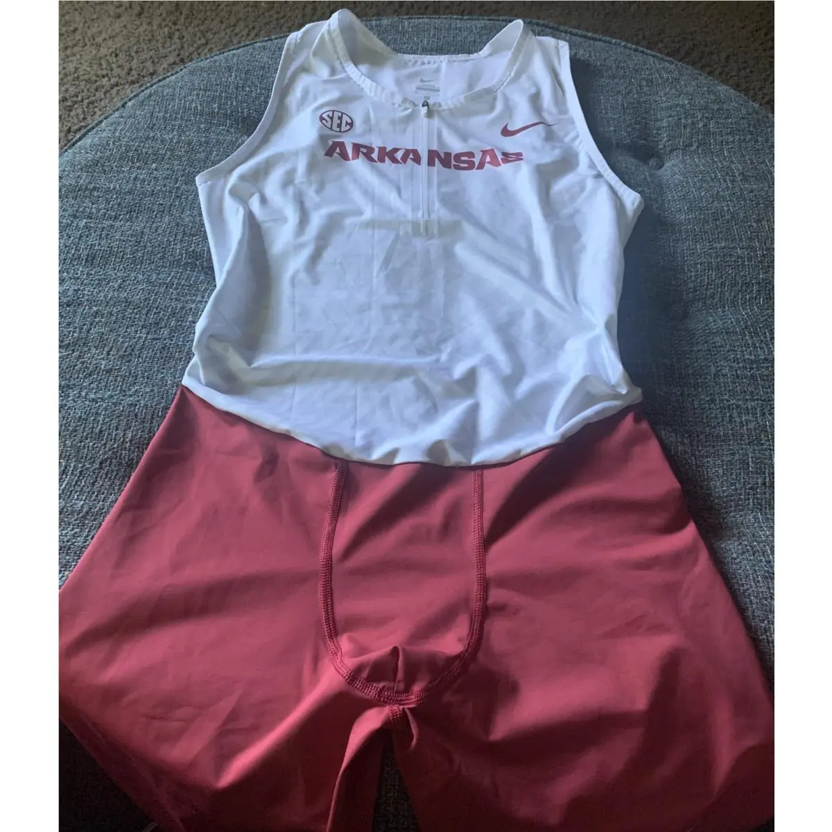 Nwot Nike Arkansas Razorbacks Team Issued Track Singlet Uniform Mens Large R12