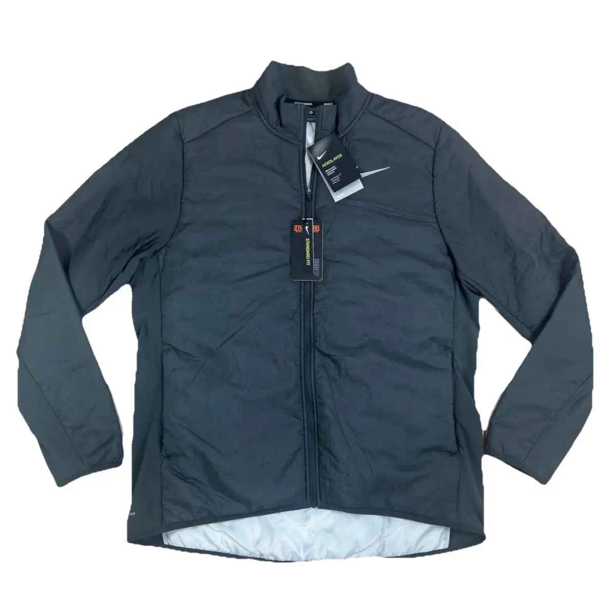 Nike Aerolayer Repel Lightweight Full Zip Running Jacket Size XL Black
