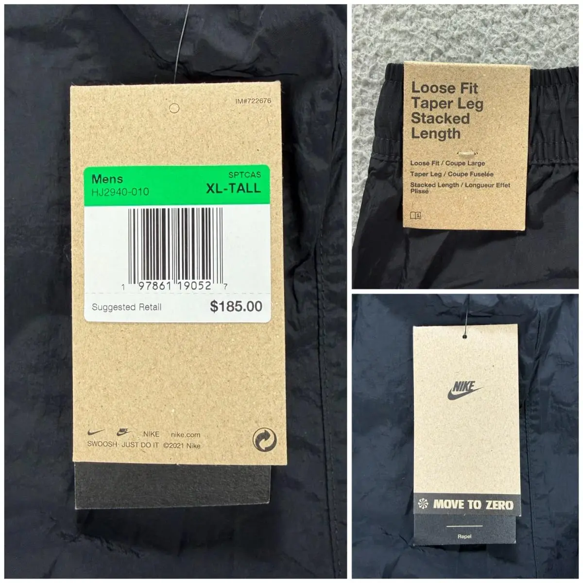 Nike clothing - Nike Tech - Tech - Black (UPC: 197861190527) 1