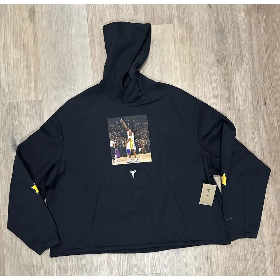 Nike Kobe 81 Points Dri-fit Fleece Hoodie Black IO9561-010 Men`s Size Xxl