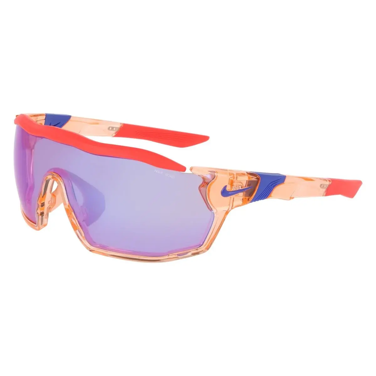 Nike Show X Rush E DZ 7369 Crimson Tint / Road Blue Mir 814 Size 58 Sunglasses