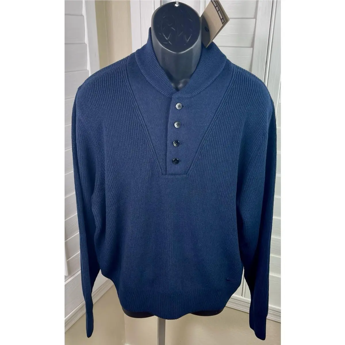 Nike Life Military Henley Jumper Wool Blend Sweater FN3118-451 Men L