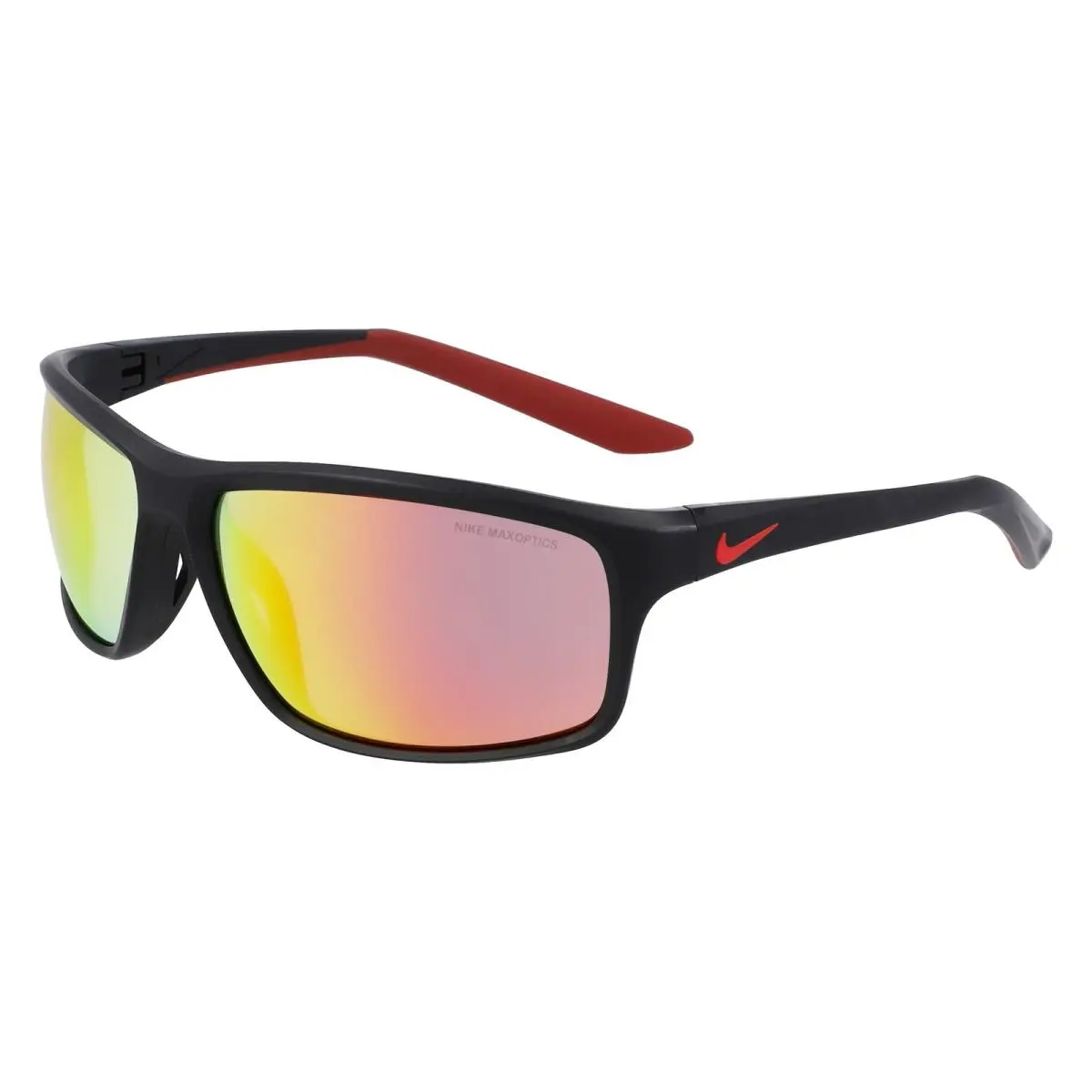 Nike Adrenaline 22 M DV 2155 Matte Black/red Mirror 010 Size 64 Sunglasses