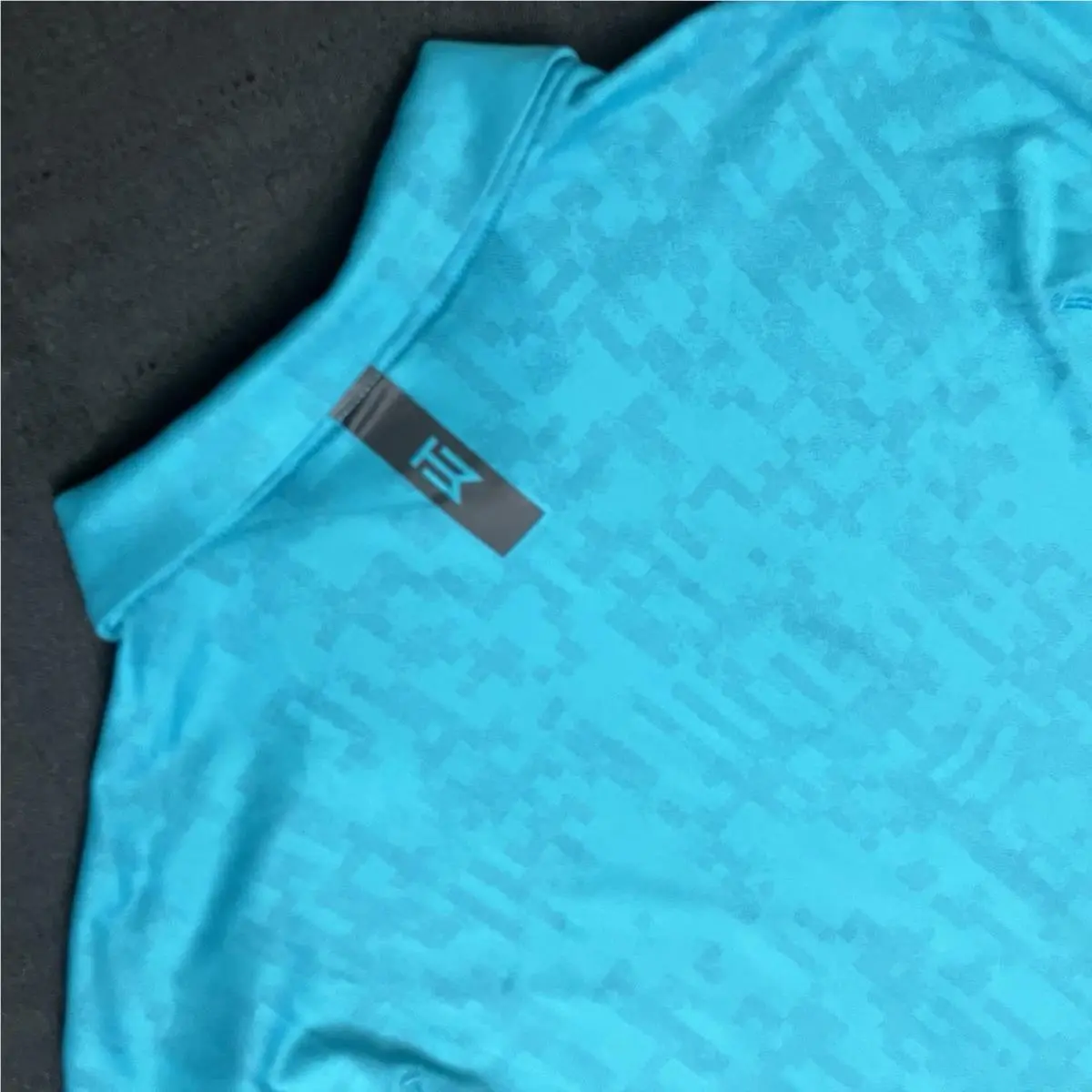 Nike Golf Tiger Woods TW Digital Camo Adv Polo CU9528 467 Aquamarine Sz M