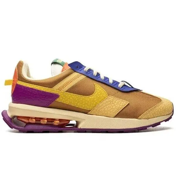 Nike Air Max Pre-day Sneakers Rare Wheat Yellow Strike Red Shoes Plum 8.5