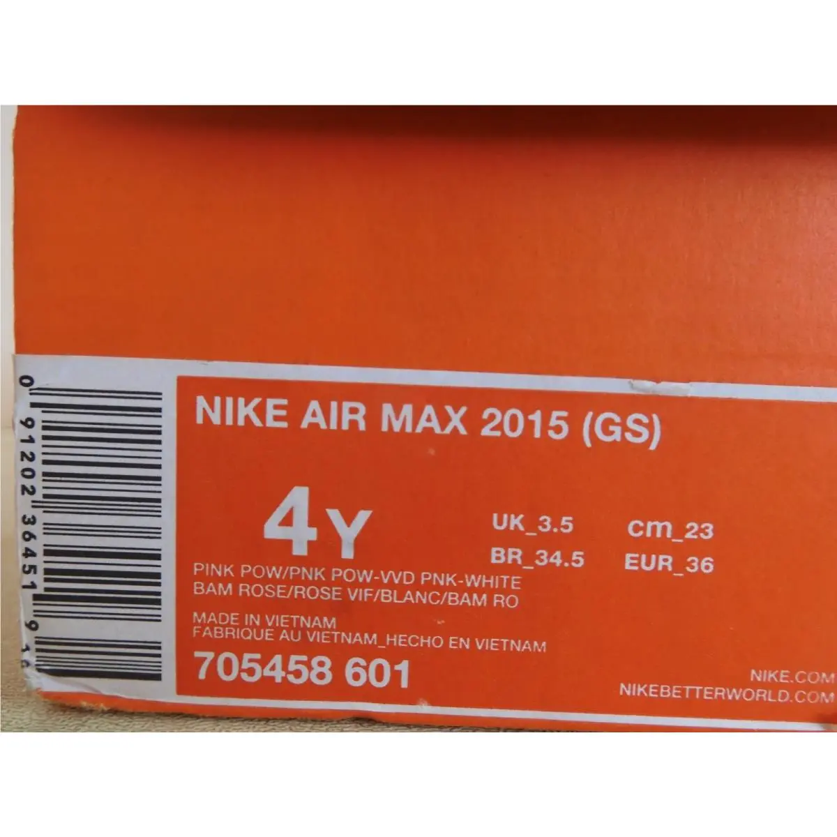 Nike shoes - Nike Air Max 2015 - Air Max - Pink (UPC: 091202364519) 6