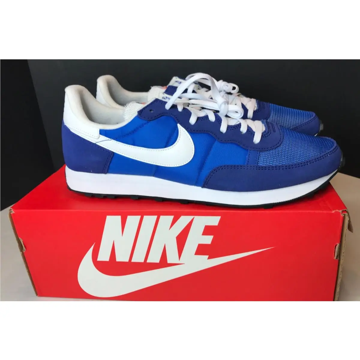 Nike Challenger OG Game Sz 13 Royal Blue White CW7645-401 Men`s Athletic Sneaker