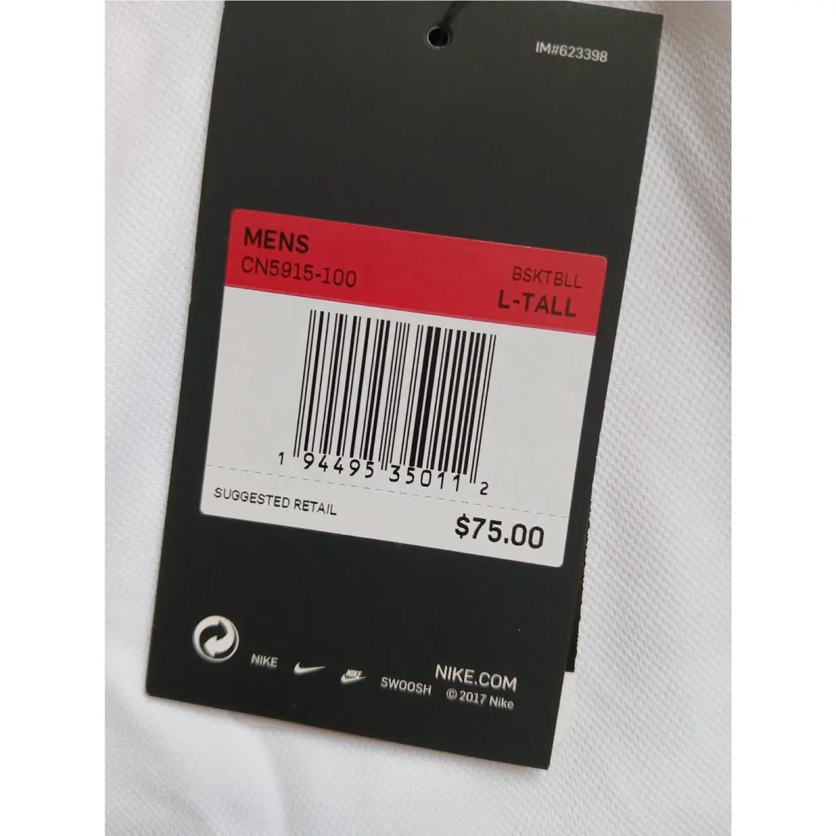 Nike clothing - Nike Dri-Fit CN5915-100 - CN5915-100 - White (UPC: 194495350112) 1