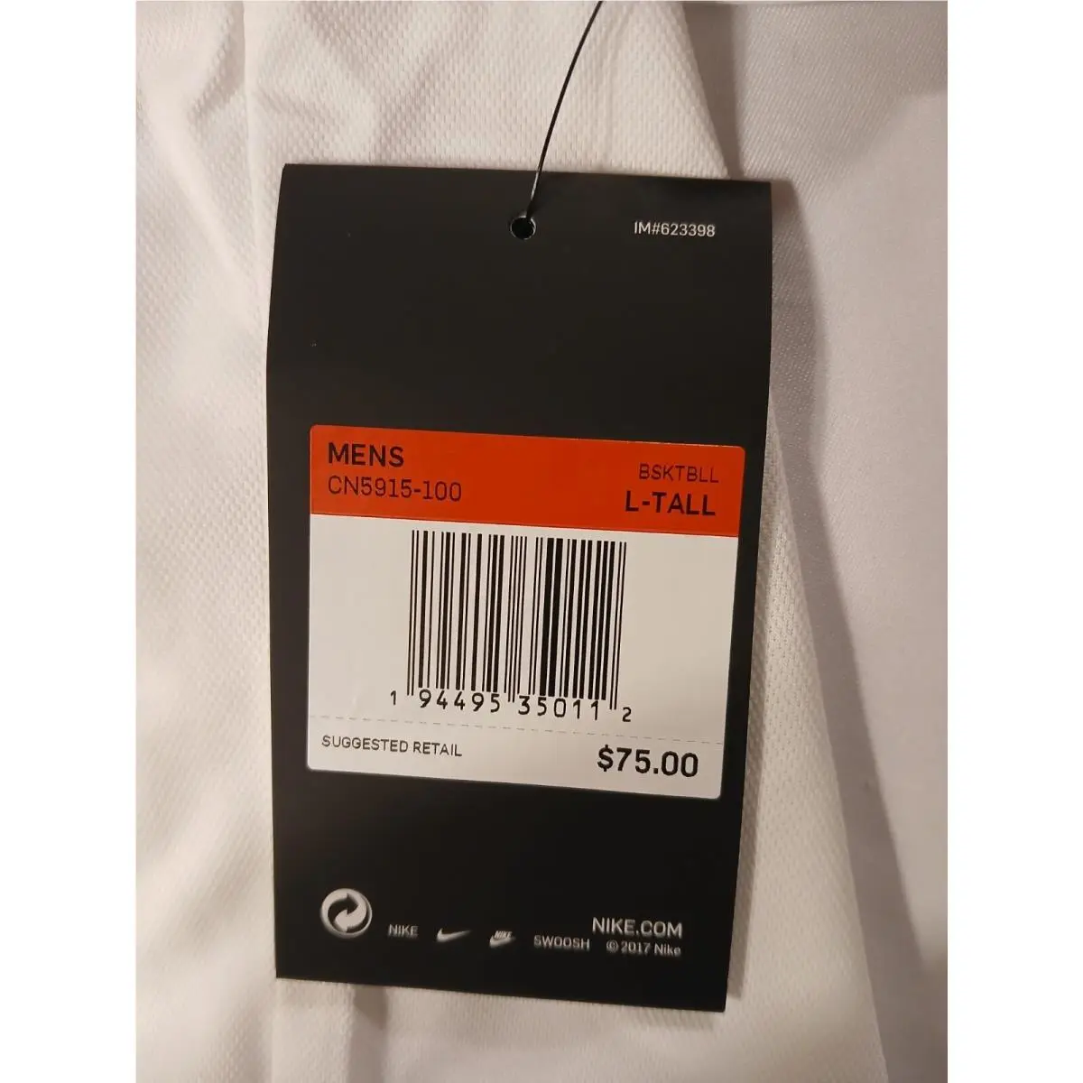 Nike clothing - Nike Dri-Fit CN5915-100 - CN5915-100 - White (UPC: 194495350112) 1