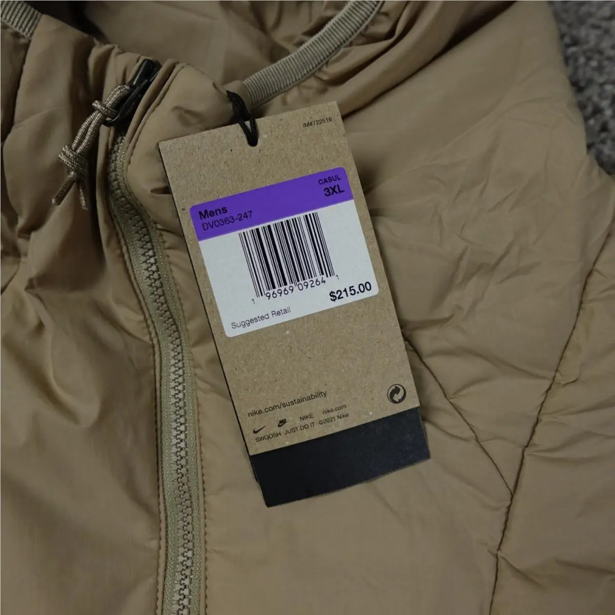 Nike clothing - NIKE ACG ROPE DE DOPE JACKET - DV0363-087 - Brown 2