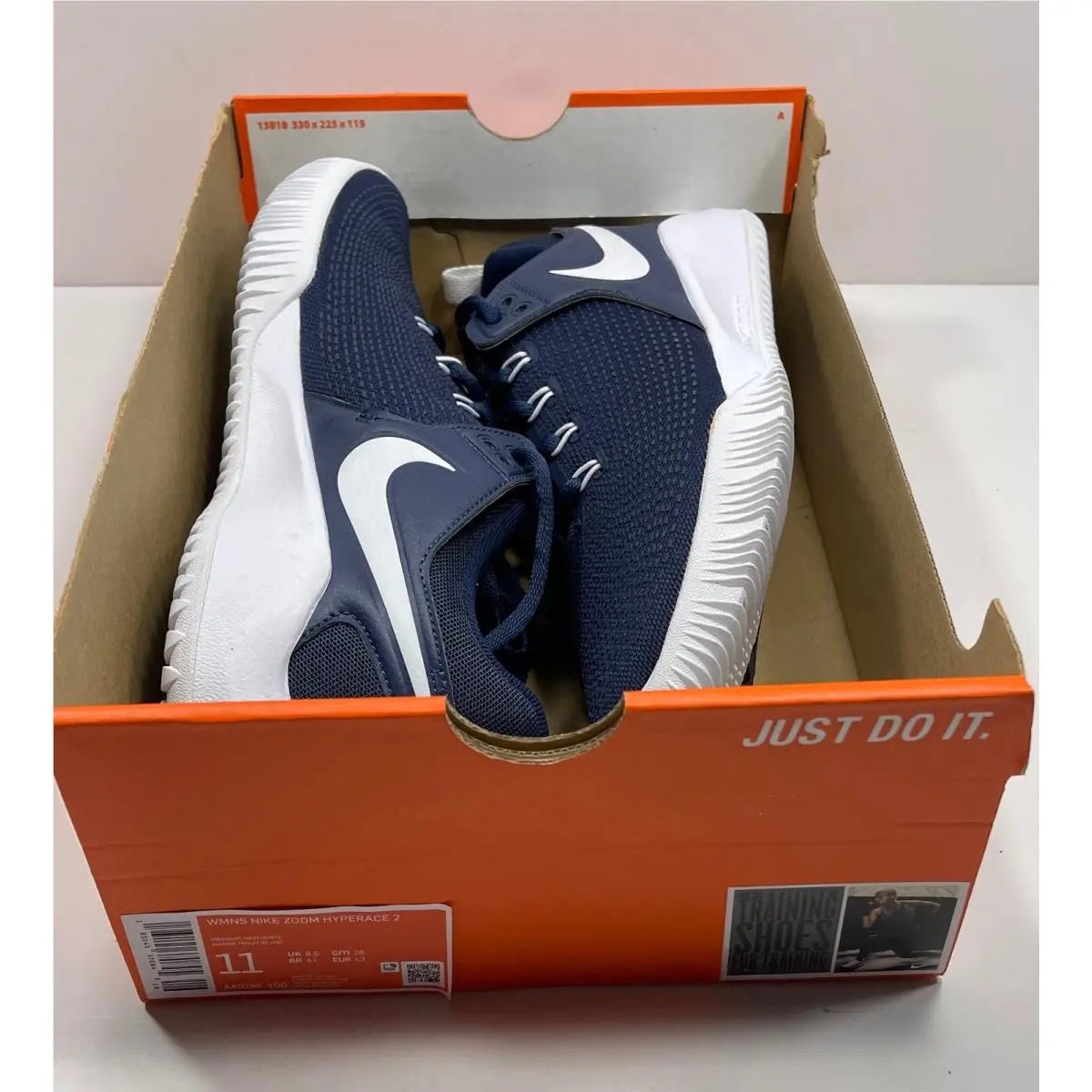 Nike shoes - Zoom Hyperace 2 Volleyball Shoe - AA0286 400 - Midnight Navy / White (UPC: 193145370845) 9