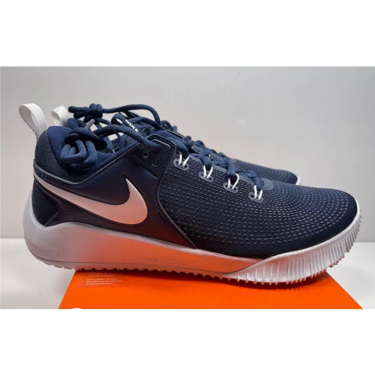 Nike shoes - Zoom Hyperace 2 Volleyball Shoe - AA0286 400 - Midnight Navy / White (UPC: 193145370845) 1