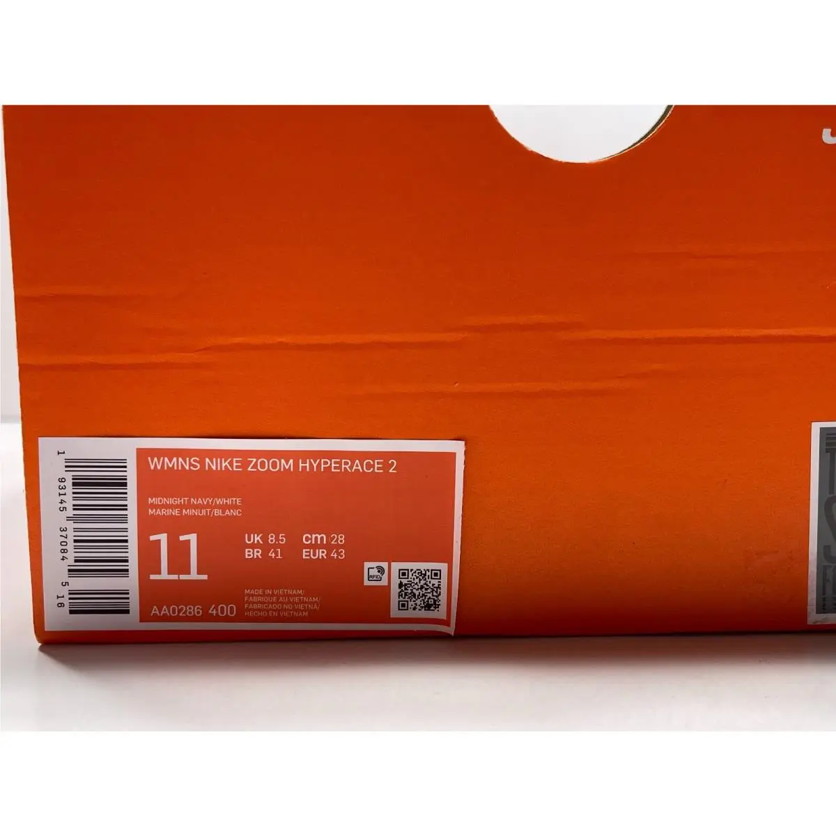 Nike shoes - Zoom Hyperace 2 Volleyball Shoe - AA0286 400 - Midnight Navy / White (UPC: 193145370845) 8