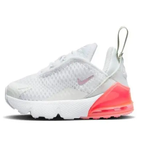 Toddler`s  Air Max 270 White/pink Foam-summit White DD1646 113 - 4 by Nike