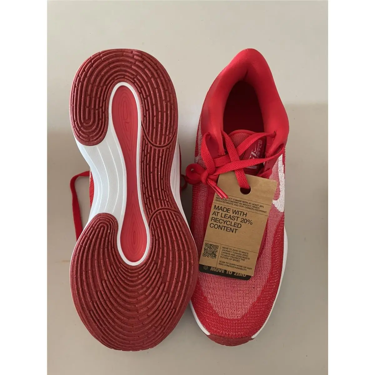 Size 10.5 - Nike GT Hustle Flyknit Red Basketball Shoes