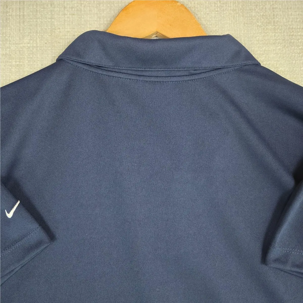 Nike clothing - golf stretch breathable sun protection collared short sleeves womens size wicking UV button up down front tennis golf yoga nike swoosh cadillac cars automobiles dri-fit dri fit - Blue 7