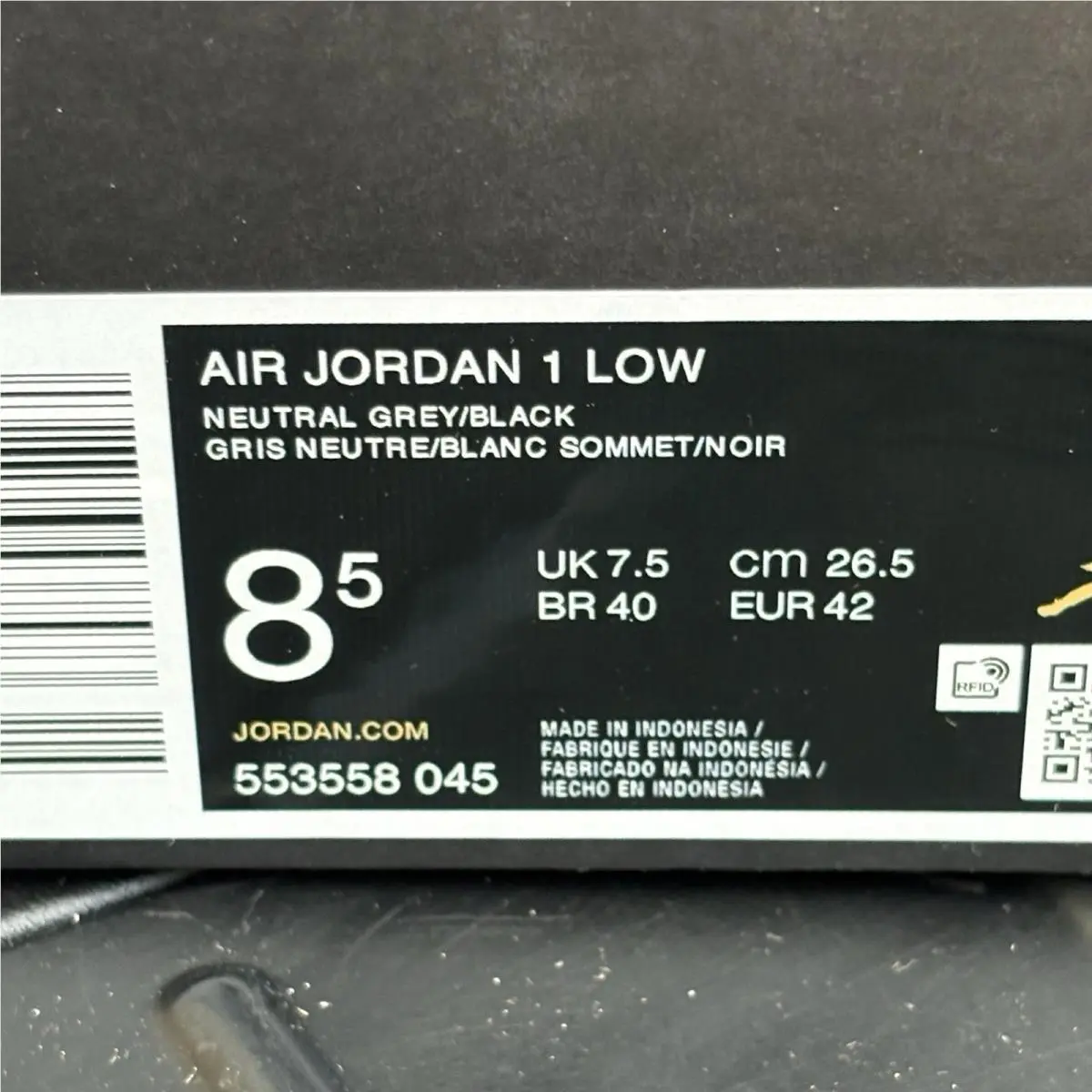 Nike shoes - Nike Air Jordan 1 - Air - 553558-045 - Gray 6