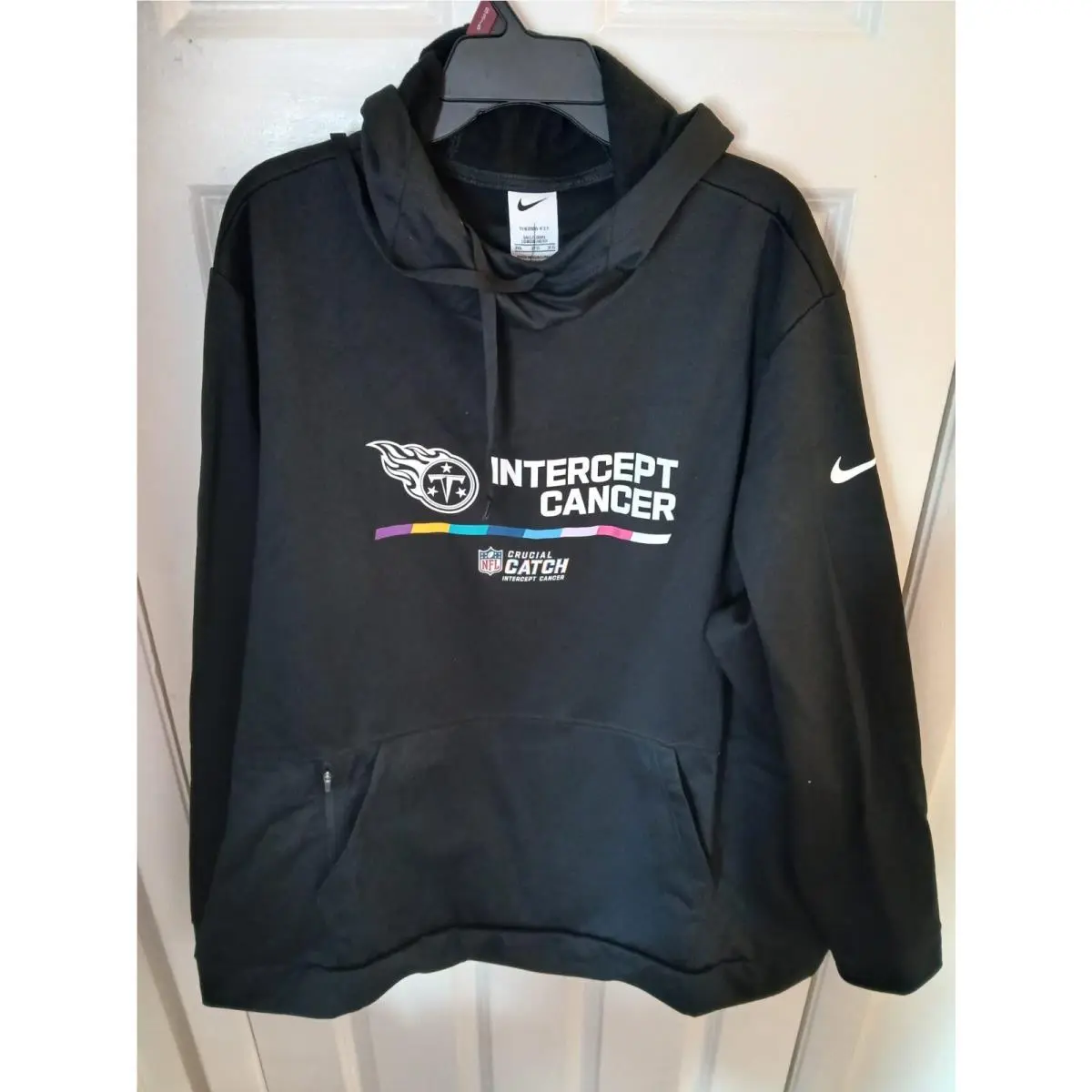 Nike Therma-fit Hoodie Men`s 3XL-Tall Black Tennessee Titans Nfl DQ1976-010 N109