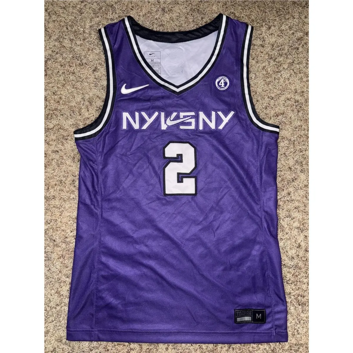 Nike Men’s NY Vs NY 2 West 4Th Street Team Issued Basketball Jersey Sample