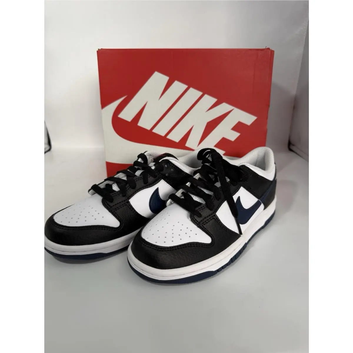 Nike Dunk Low GS Size 4Y Womens 5.5 Black Midnight Navy HJ9202 001