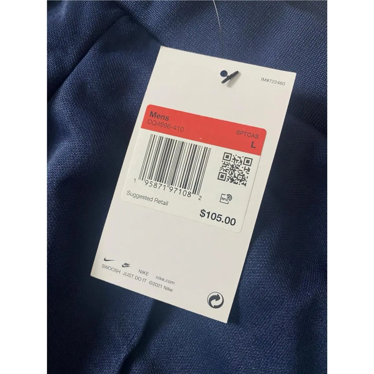 Nike clothing - Sportswear Authentics - Sportswear Authentics - DQ4996203 - Blue (UPC: 0196151970528) 4