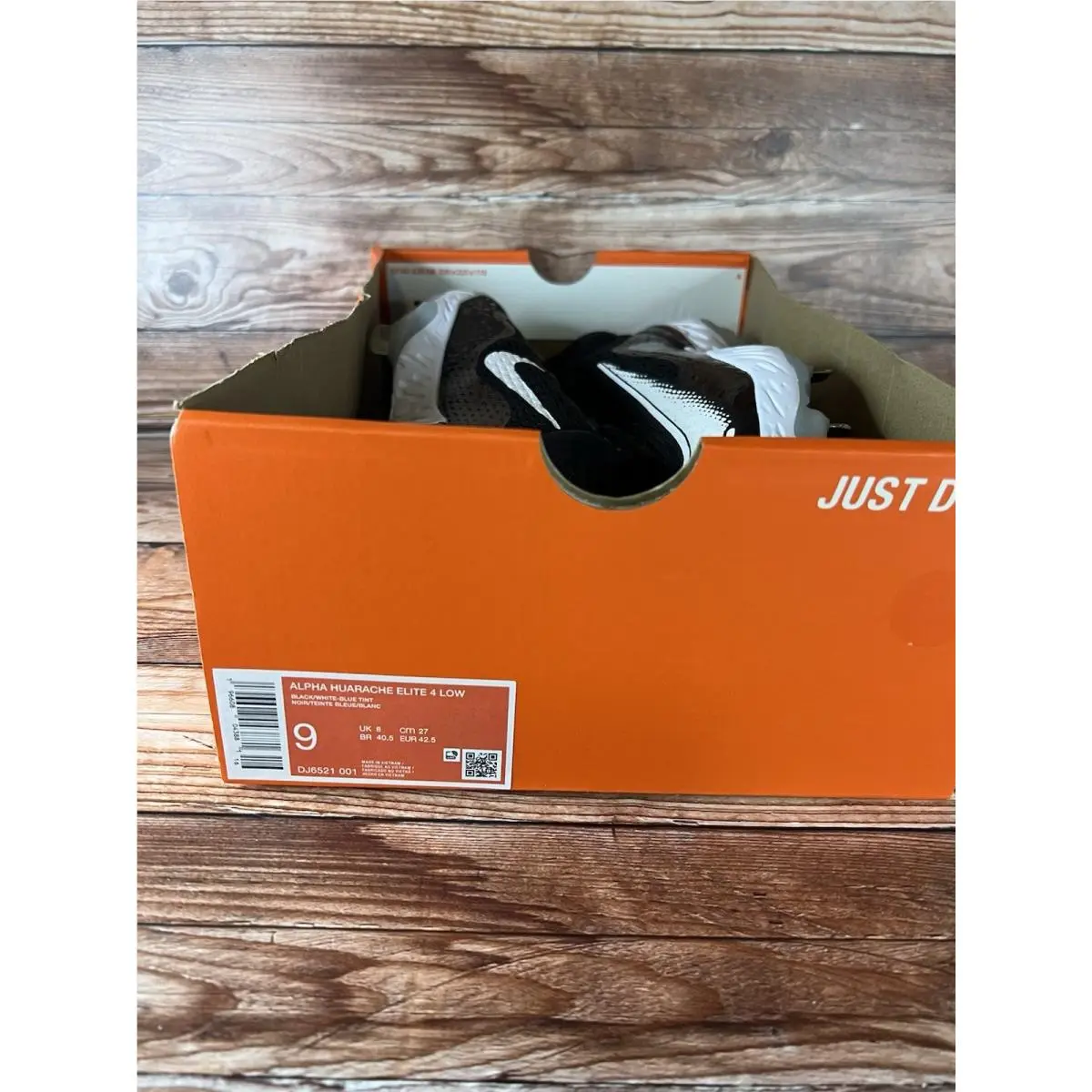 Nike shoes - Nike Alpha Huarache Elite 4 - DJ6521-003 - Black 4