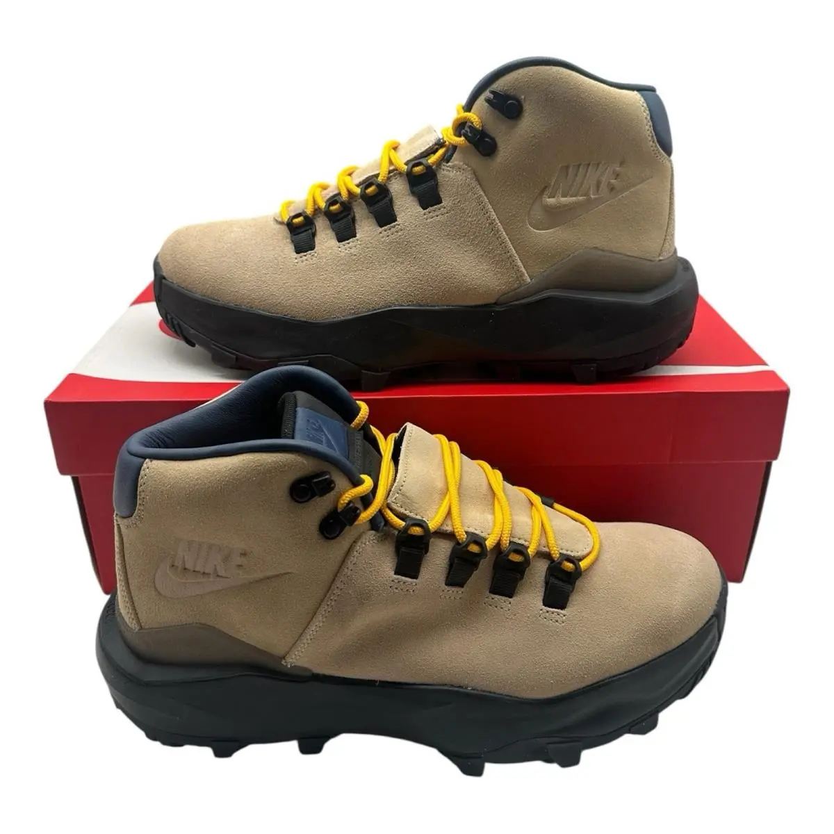 Nike Cygnal Boots Men Sz 11.5 Desert Ore Tan Navy Black Lace Up Ankle FV4332-201