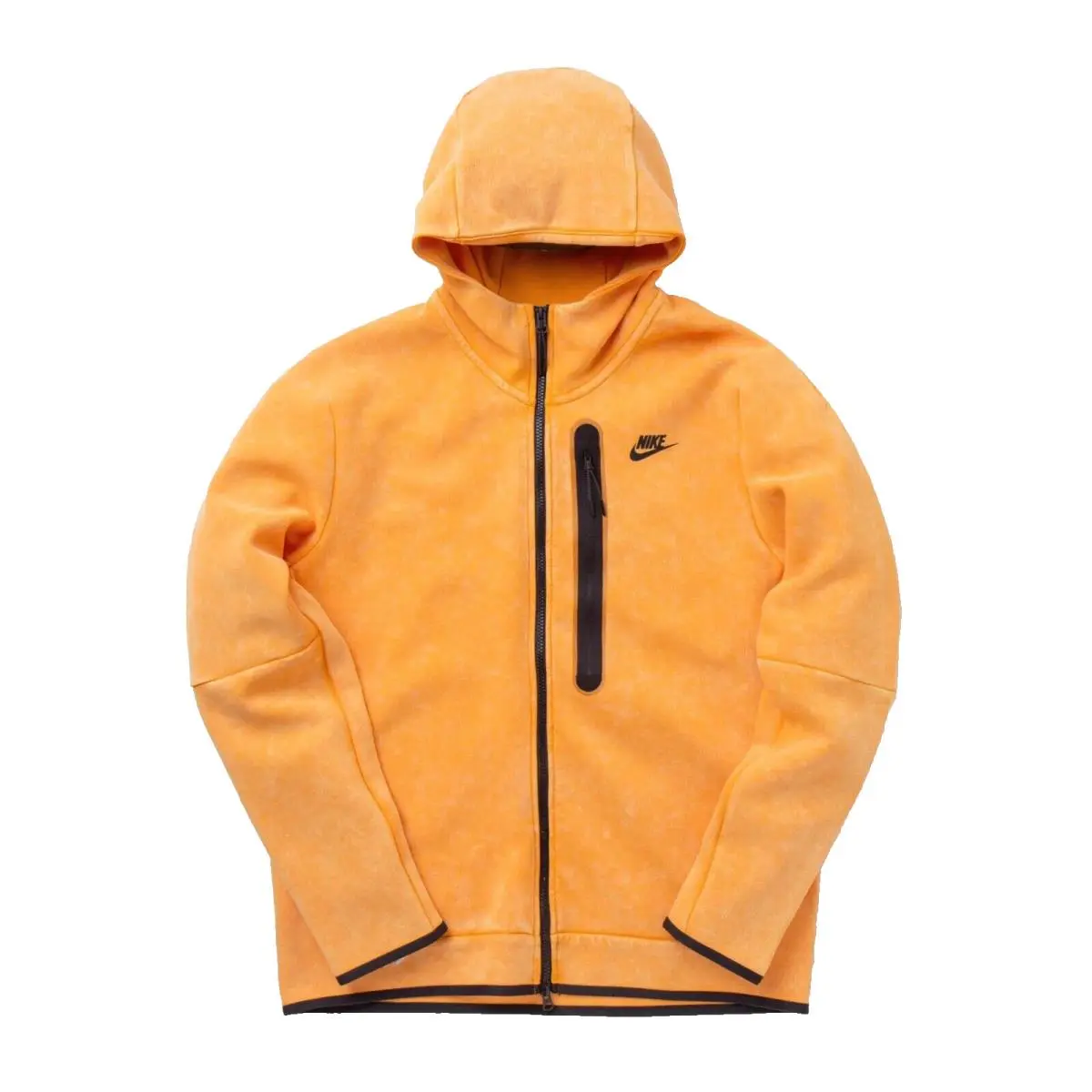 Nike Tech Fleece Wash Full-zip Hoodie DM6515-886 Orange Men’s Medium M