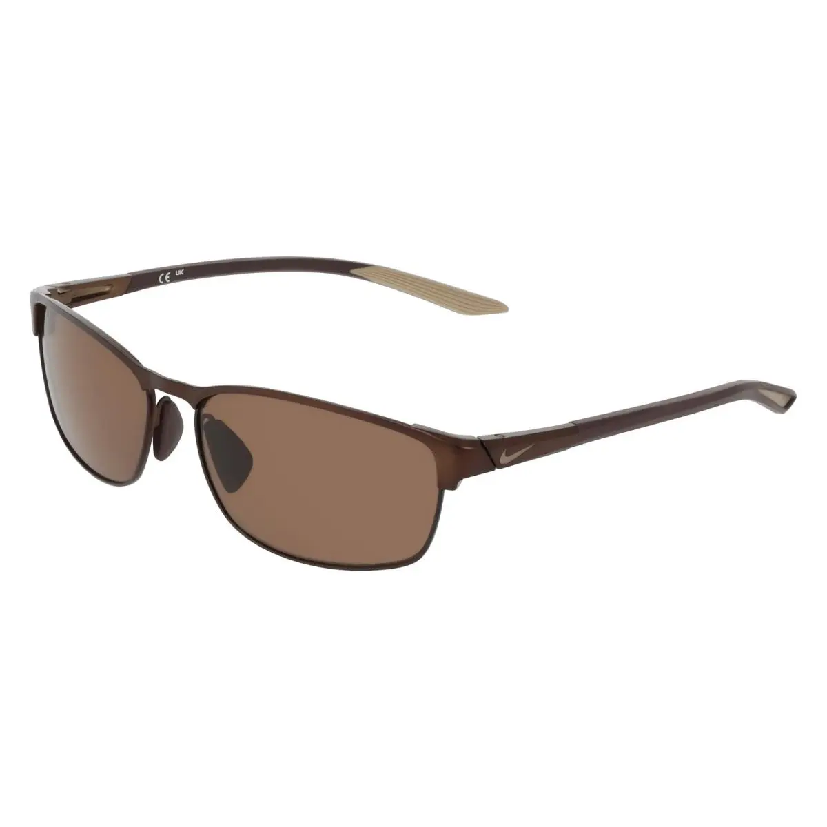 Nike Modern Metal DZ 7364 Satin Walnut / Brown 200 Size 58 Sunglasses