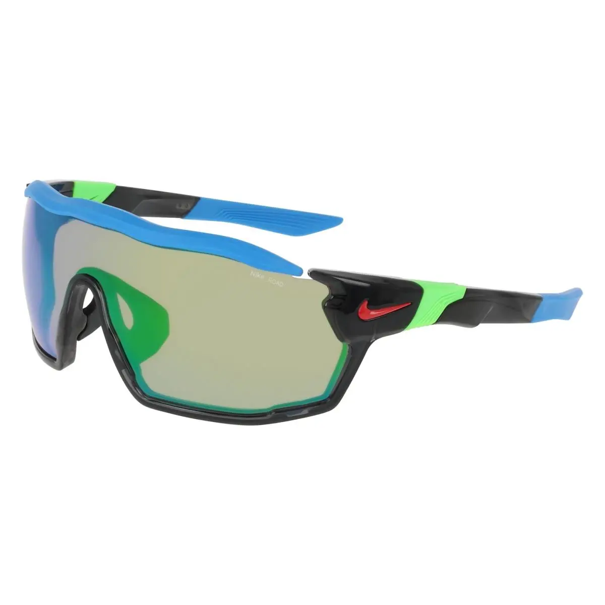 Nike Show X Rush E DZ 7369 Anthracite / Road Green Mirror 060 Size 58 Sunglasses