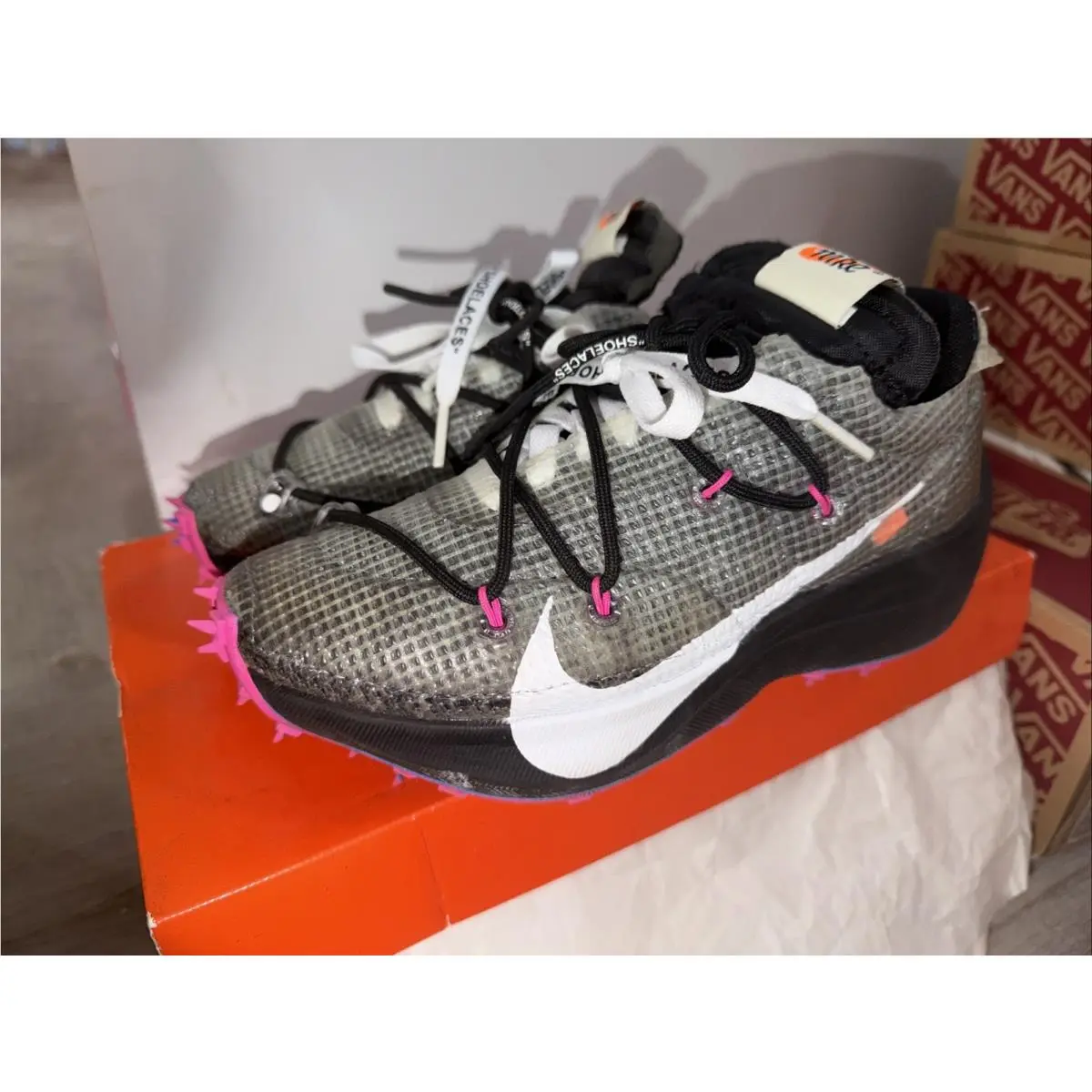 Nike Vapor Street x Off-white Laser Fuchsia Women`s Sz 5.5 CD8178-001